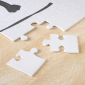 Labrador Retriever-Silhouette Puzzle (Seite)