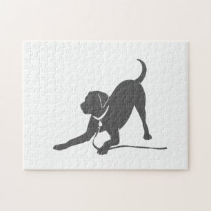 Labrador Retriever-Silhouette Puzzle