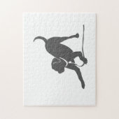 Labrador Retriever-Silhouette Puzzle (Vertikal)