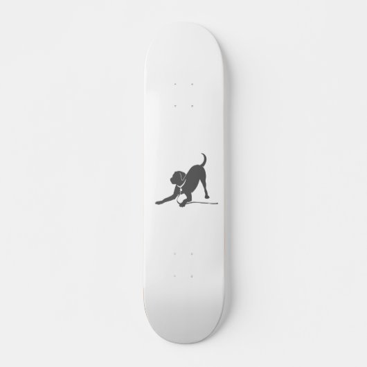 Labrador Retriever-Silhouette Skateboard (Vorne)