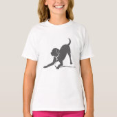 Labrador Retriever-Silhouette T-Shirt (Vorderseite)