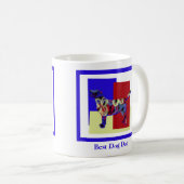 Labrador Retriever Silhouette TRBY Vatertag Kaffeetasse (VorderseiteRechts)