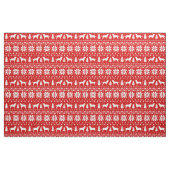 Labrador-Retriever-Silhouette-Weihnachtsmuster Stoff (Fat Quarter (45,7 x 55,9 cm))