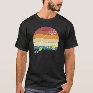 Labrador Retriever Sitting Will, einen Ball L T-Shirt