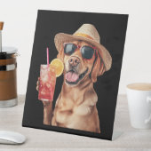 Labrador Retriever Sockelschild (In Situ)