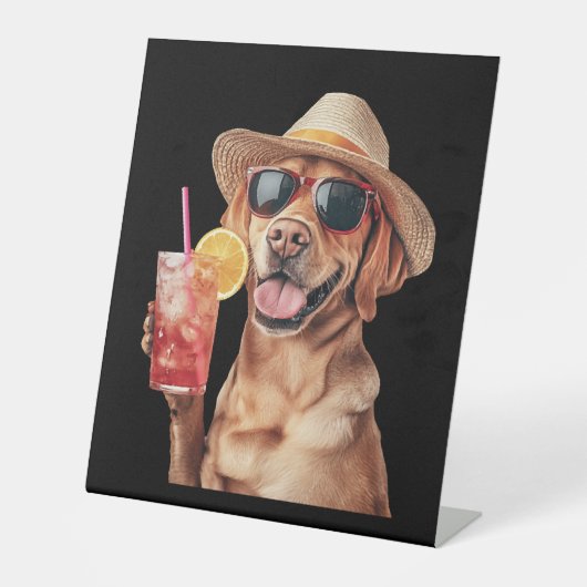 Labrador Retriever Sockelschild (Vorderseite)