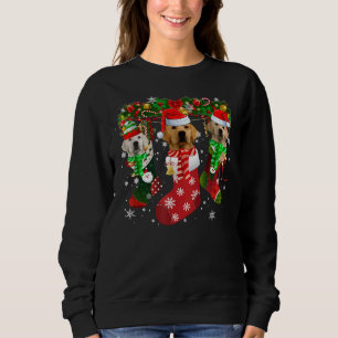 Labrador Retriever Socks Weihnachtsfamilie Pajamas Sweatshirt