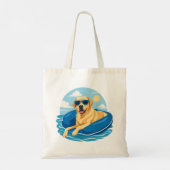 Labrador Retriever Sommerboot-Abenteuer Tragetasche (Rückseite)