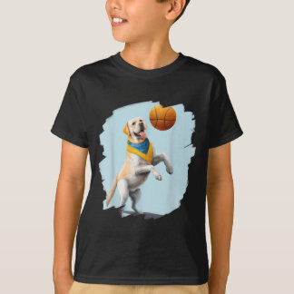 Labrador Retriever spielt Baseball lustiger Hund T-Shirt