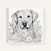 Labrador Retriever Spiral Notebook Notizblock (Vorderseite)