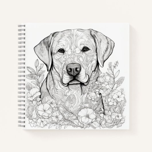 Labrador Retriever Spiral Notebook Notizblock (Vorderseite)