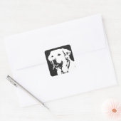 Labrador Retriever Square Sticker (Umschlag)