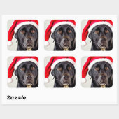 Labrador Retriever Square Sticker (Blatt)