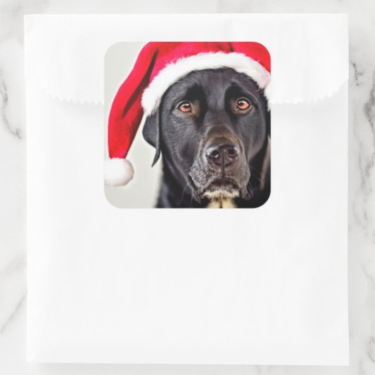 Labrador Retriever Square Sticker (Tasche)