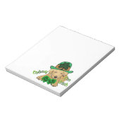 Labrador Retriever St Pattys Notizblock (Rotiert)