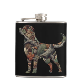 Labrador Retriever Stainless Flask, Camouflage Fla Flachmann