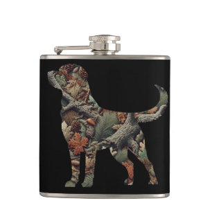 Labrador Retriever Stainless Flask, Camouflage Fla Flachmann
