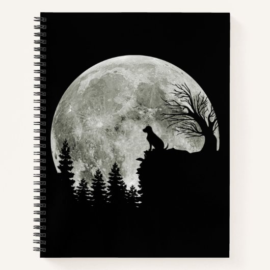 Labrador Retriever Stand on Mountain Halloween Notizblock (Vorderseite)