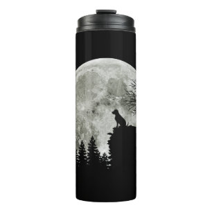 Labrador Retriever Stand on Mountain Halloween Thermosbecher