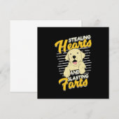Labrador Retriever Stealing Hearaling Einladung (Vorne/Hinten)
