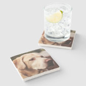 Labrador Retriever Steinuntersetzer (Seitenansicht)