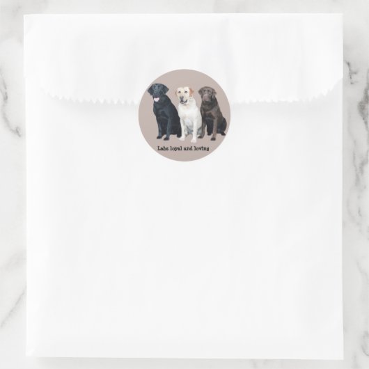 Labrador Retriever Sticker (Tasche)