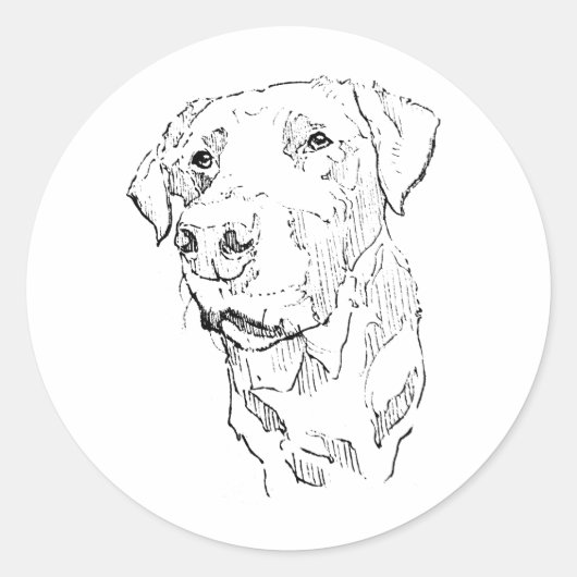 Labrador Retriever Sticker Art (Vorderseite)