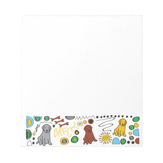 Labrador Retriever Sticky Note Pad Notizblock (Vorderseite)