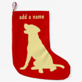Labrador-Retriever-Strumpf Kleiner Weihnachtsstrumpf (Vorderseite)