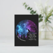 Labrador Retriever Suicide Awareness Pet Lovers Fa Postkarte (Stehend Vorderseite)