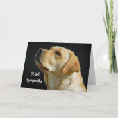Labrador Retriever Sympathy Card Karte (Vorderseite)