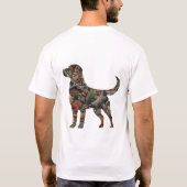 Labrador Retriever T - Shirt mit Camouflage (Rückseite)