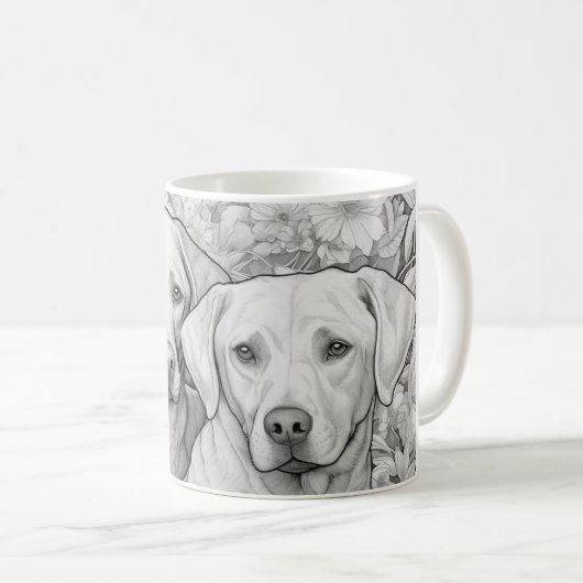 Labrador Retriever Tasse (VorderseiteRechts)