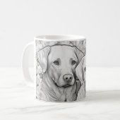 Labrador Retriever Tasse (Vorderseite Links)