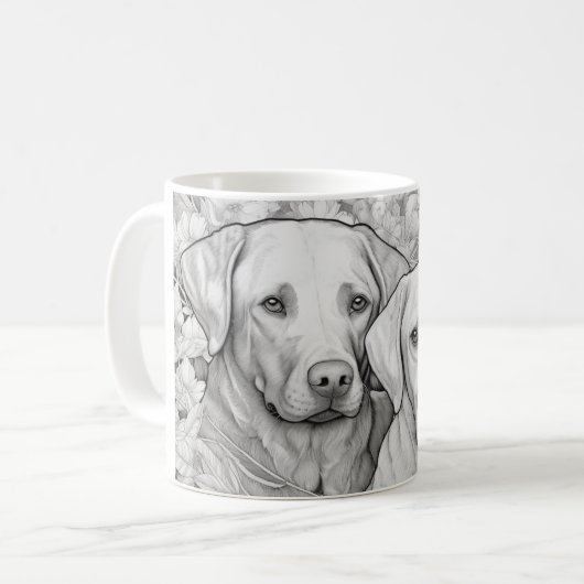 Labrador Retriever Tasse (Vorderseite Links)