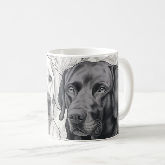 Labrador Retriever Tasse (VorderseiteRechts)