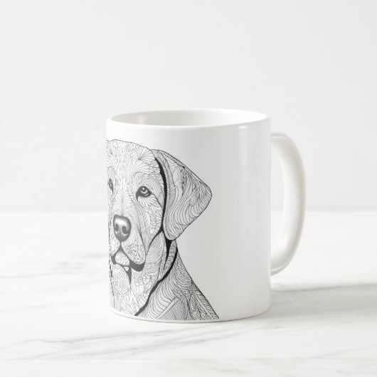 Labrador Retriever Tasse (VorderseiteRechts)