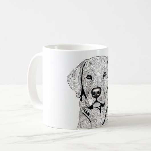 Labrador Retriever Tasse (Vorderseite Links)