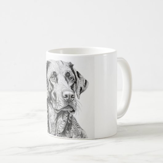 Labrador Retriever Tasse (VorderseiteRechts)