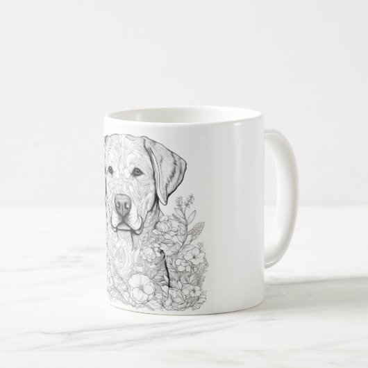 Labrador Retriever Tasse (VorderseiteRechts)