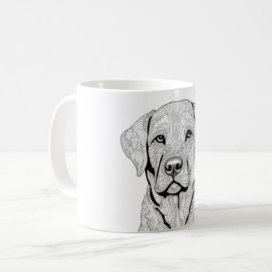 Labrador Retriever Tasse (Vorderseite Links)