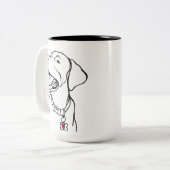 Labrador Retriever Tasse (Vorderseite Links)