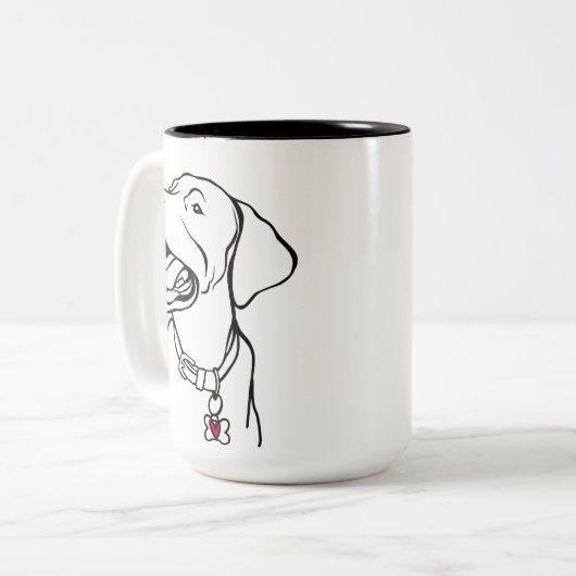 Labrador Retriever Tasse (Vorderseite Links)
