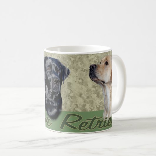 Labrador-Retriever-Tasse Kaffeetasse (VorderseiteRechts)
