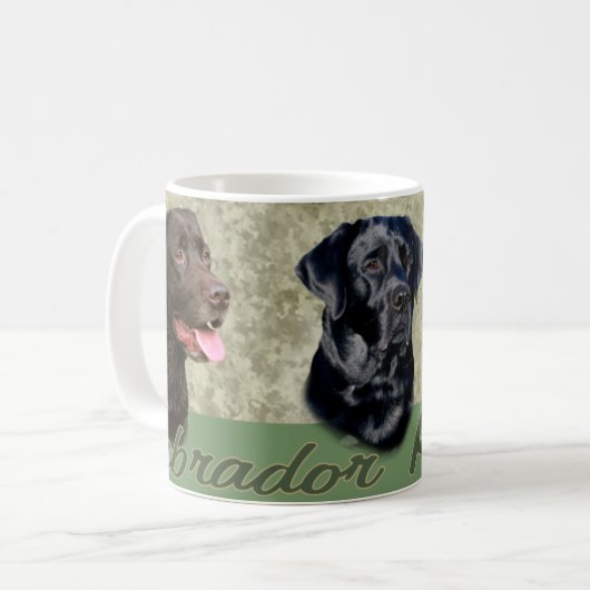 Labrador-Retriever-Tasse Kaffeetasse (Vorderseite Links)