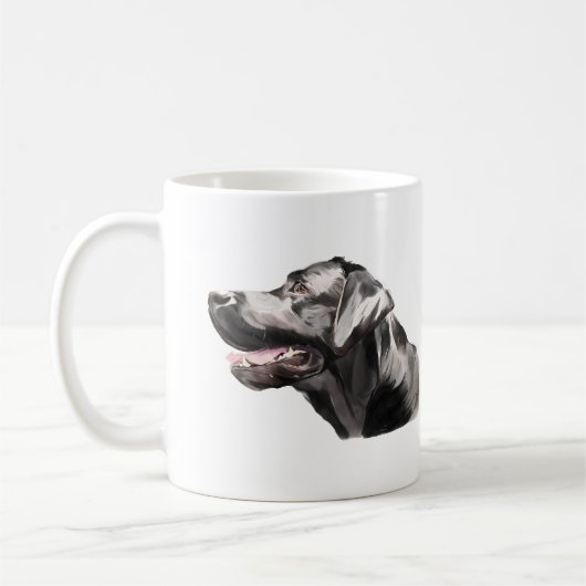 Labrador Retriever Tasse, Lab Dog Kaffee Wasserfar Kaffeetasse (Links)