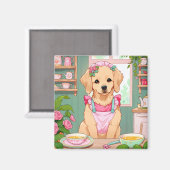 Labrador Retriever Tasse Teekonzentrus Magnet (Vorderseite/Rückseite)