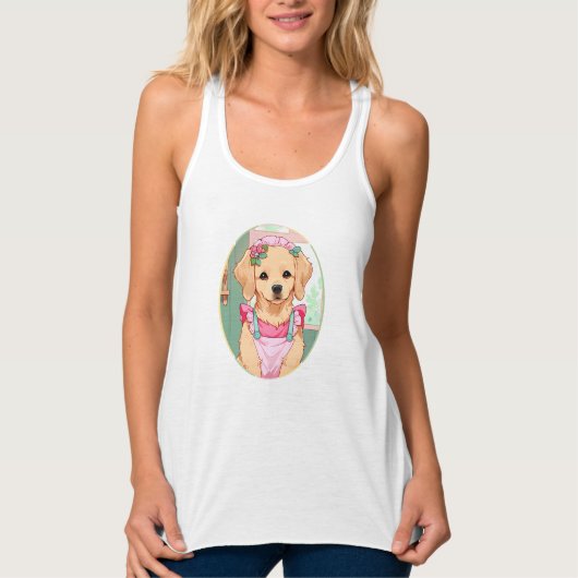 Labrador Retriever Tasse Teekonzentrus Tank Top (Vorderseite)