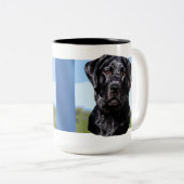 Labrador-Retriever-Tasse Zweifarbige Tasse (VorderseiteRechts)