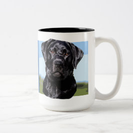 Labrador-Retriever-Tasse Zweifarbige Tasse